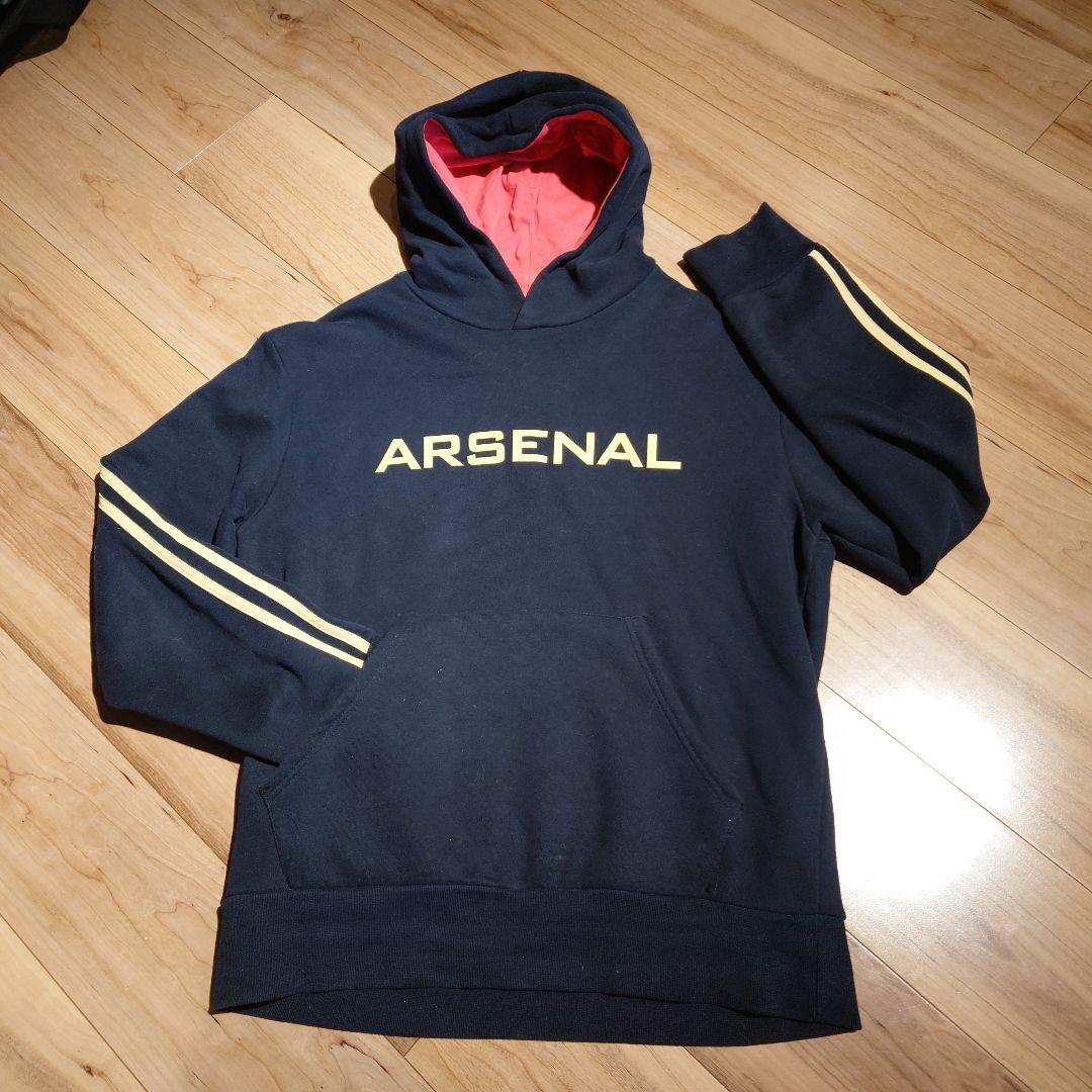 【エミレーツ購入】Arsenal フード付きトレーナー ブラック【日本Lサイズ】