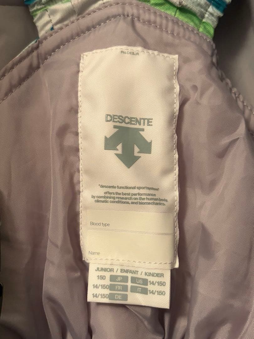 DESCENTE/美品/子ども用スキーウェア 150cm（135-155）/青色