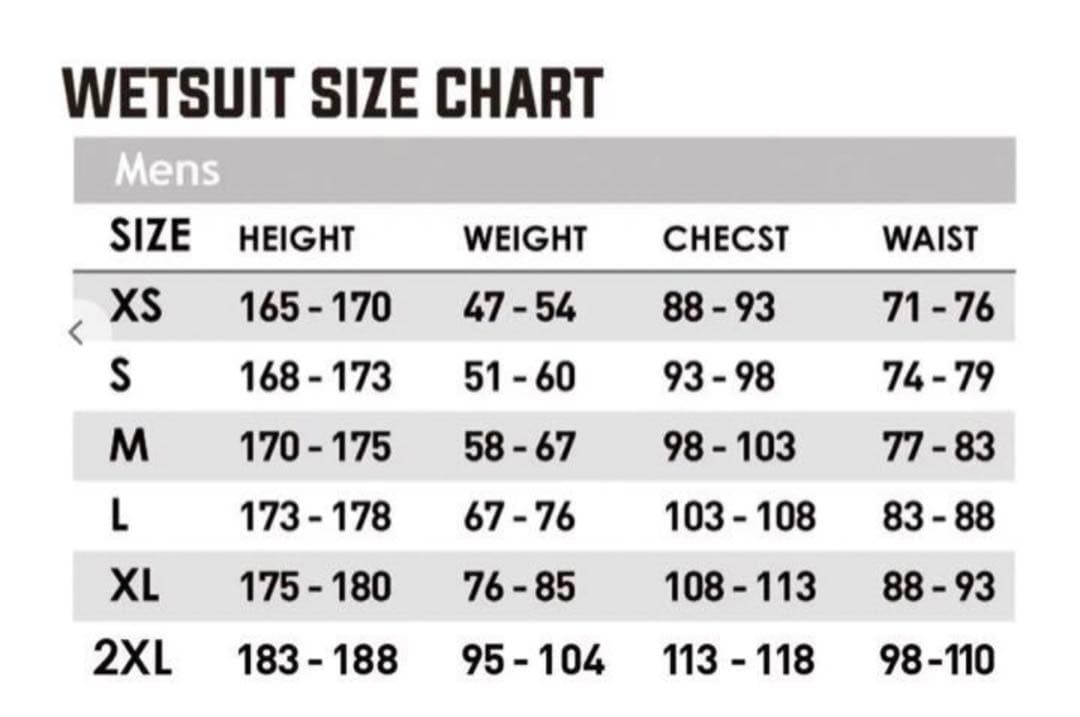4×3mm ウェットスーツ フルスーツ Sサイズ