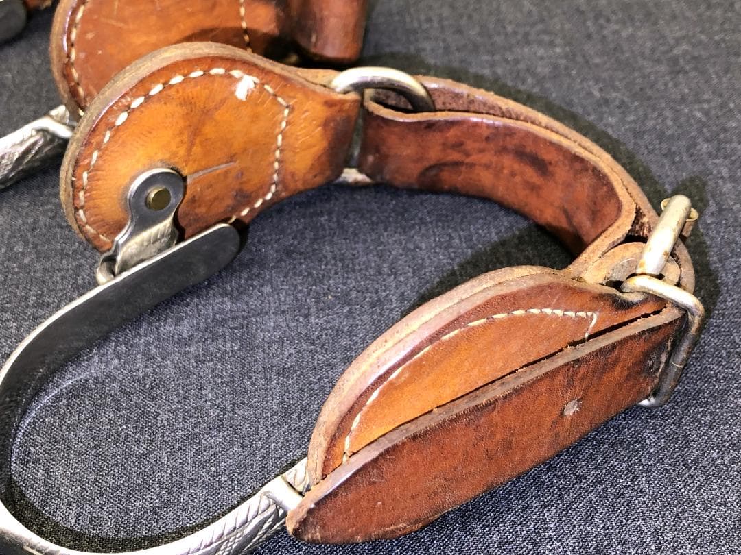 【 USAカウボーイ スパー 】　拍車実物　20世紀　ベルト付き