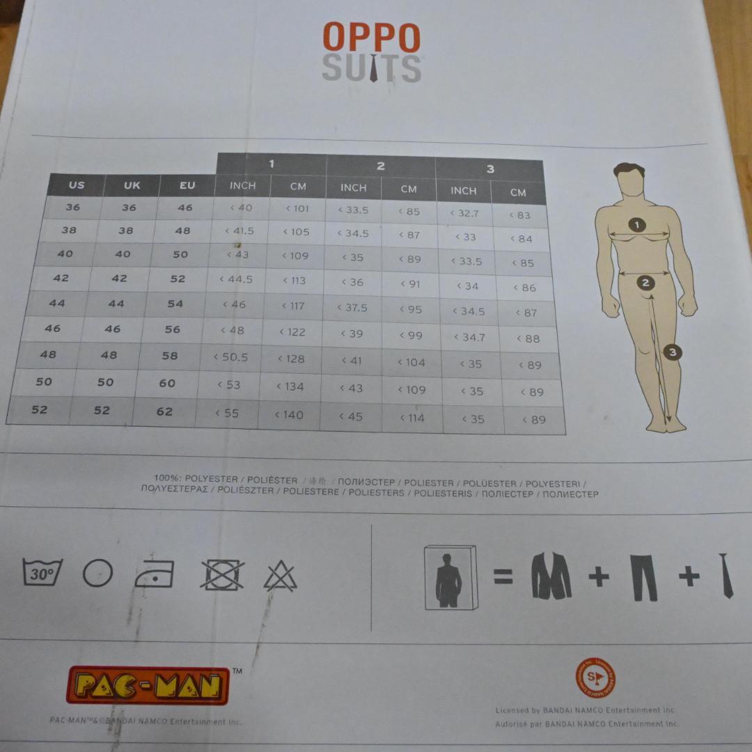 【新品同様】PAC-MAN パックマンスーツ3種セット メンズM〜L Oppo