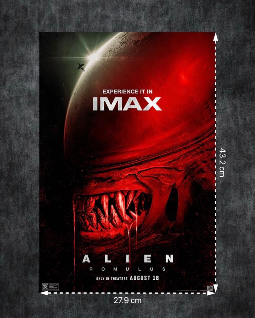 *枚数限定*映画館用片面印刷ポスターUS版:エイリアン ロムルス IMAXver