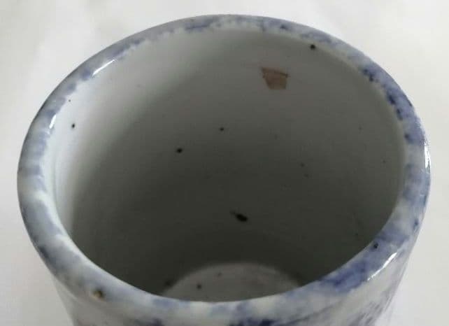 古伊万里　吹墨筆筒