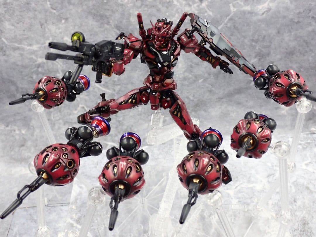 HG ジークアクス 赤いガンダム(フルビット) 全塗装 ガンプラ塗装済 完成品