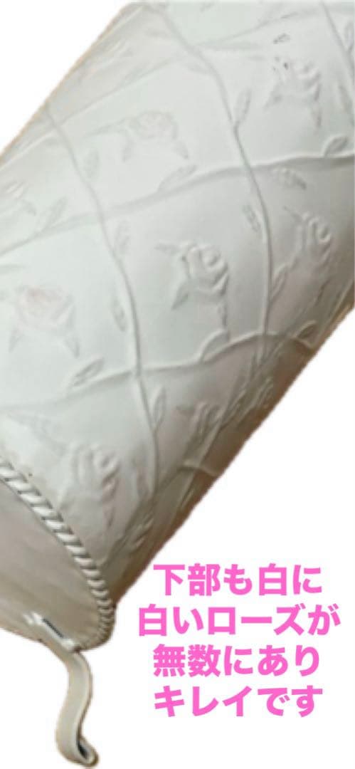 ロココ♦️ローズモチーフ♦️ホワイト シャビー♦️傘立て 長物の収納♦️送料込