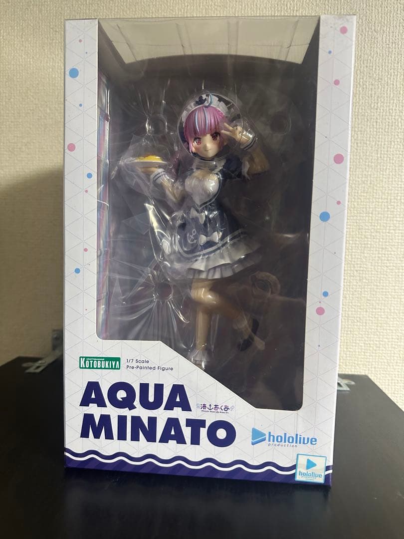 【新品未使用】湊あくあ ホロライブ 1/7 フィギュア コトブキヤ 特典パーツ付