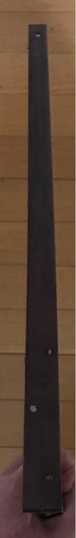 一点物　レトロ　真鍮　棚受　300ｍｍ✗350ｍｍ　ブロンズ　木ネジ付　2個