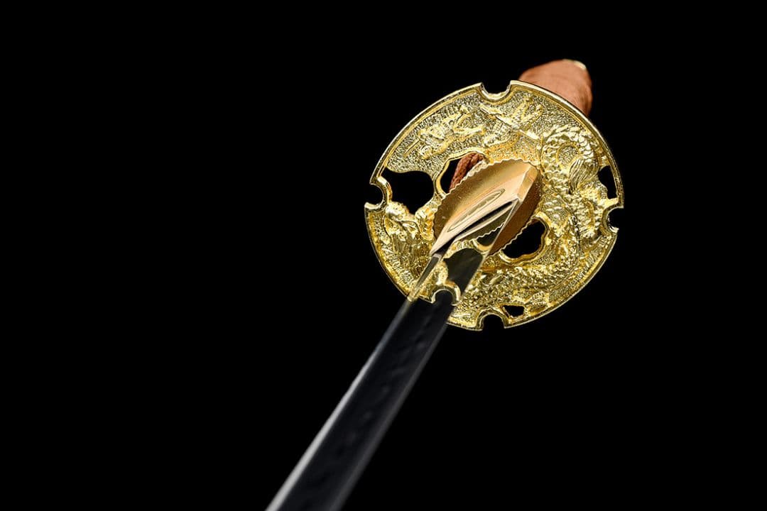 【金龍太d】武具　刀装具　日本刀　模造刀 居合刀 手鍛造打 鋼刀 武蔵 鑑賞