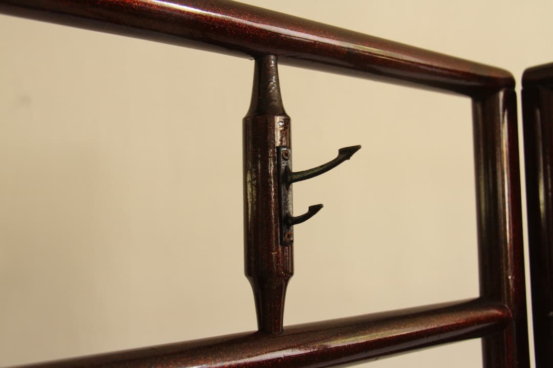 衣紋かけ　パーテーション　間仕切　鶴　古道具　古家具　アンティーク　ビンテージ