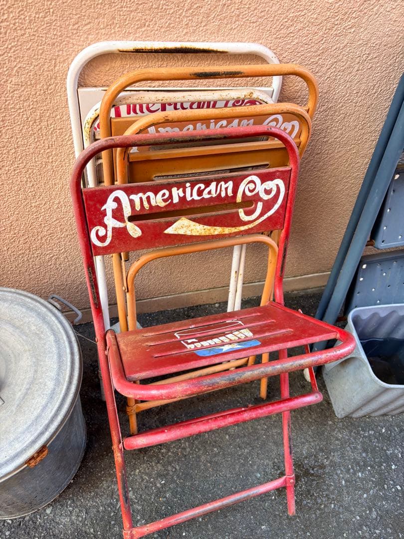 ヴィンテージ アメリカンアイスクリーム椅子