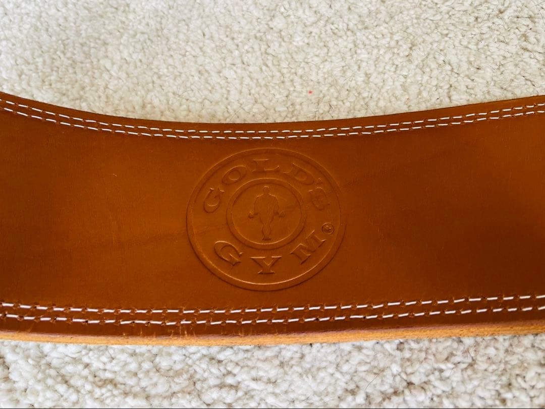 ゴールドジム(GOLD'S GYM) プロレザーベルト【ゴールドジム正規品 】