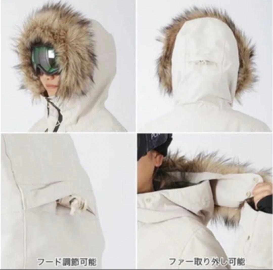 値下げしました❣️【超大人気⭐︎完売品】ロキシースノボウェア⭐︎ホワイト⭐︎