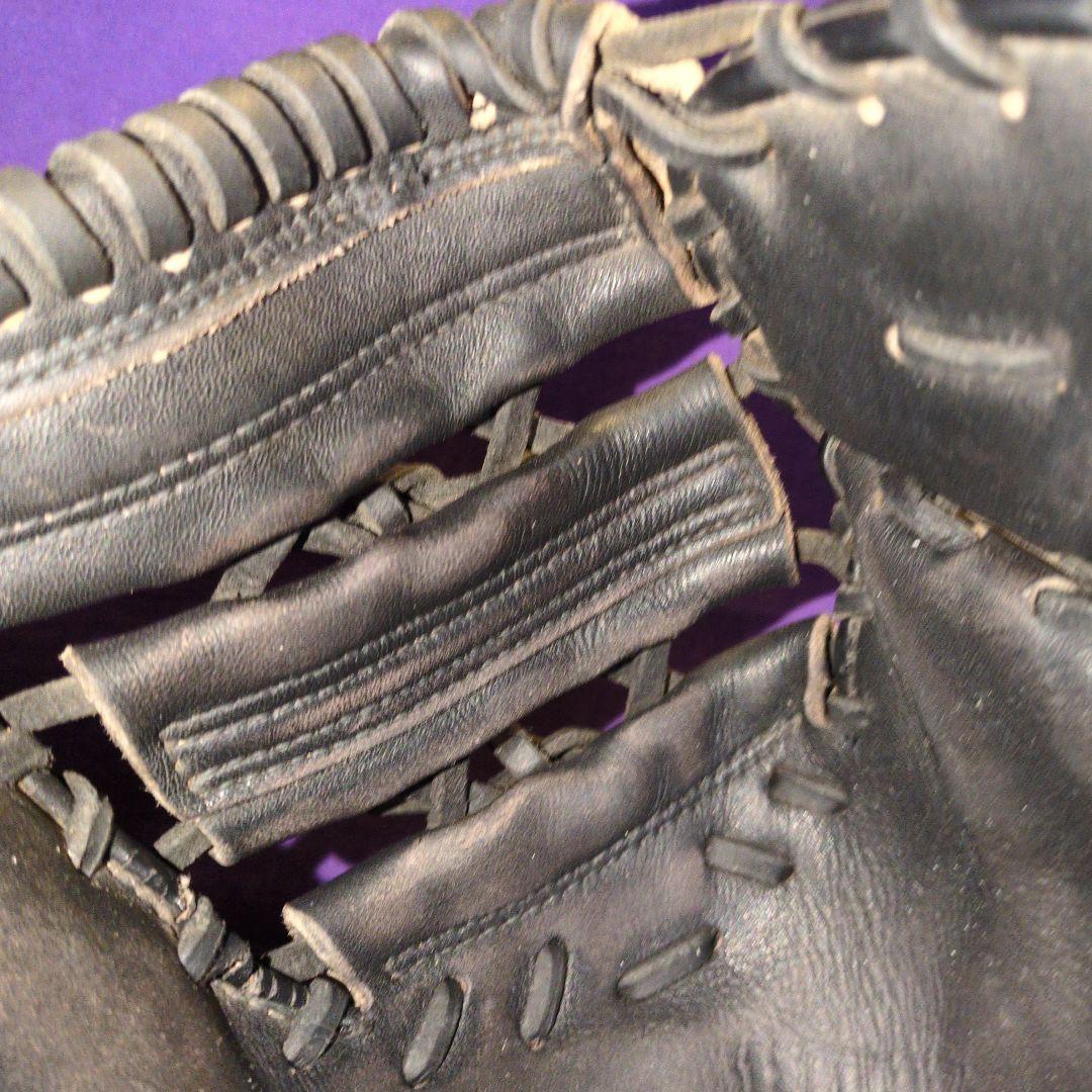 ミズノ　ビューリーグ　ファーストミット　希少な赤ビュー　日本製　軟式用