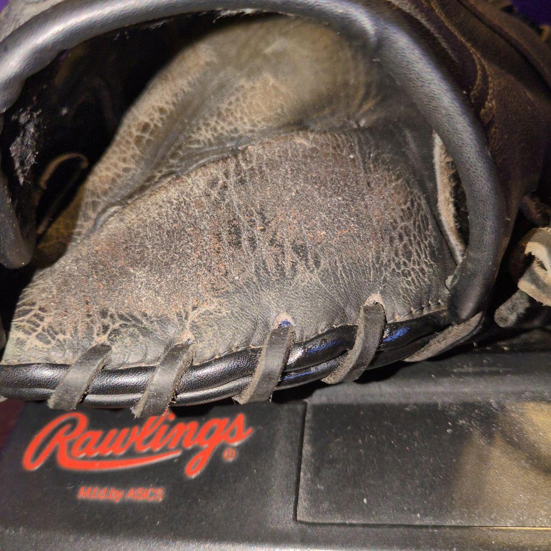 ミズノ　ビューリーグ　ファーストミット　希少な赤ビュー　日本製　軟式用