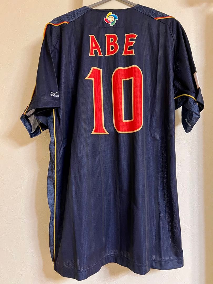 2013 WBC 阿部慎之助 ハイグレードユニフォーム ビジター Oサイズ