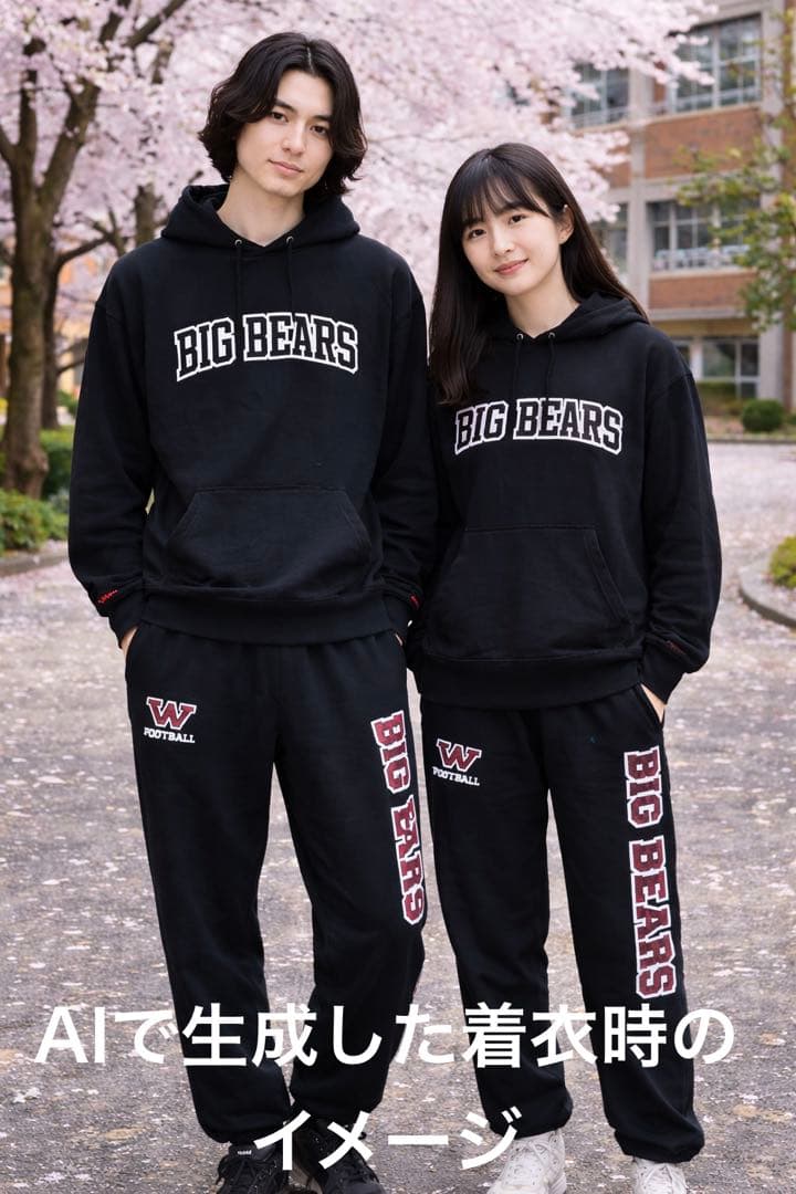 早稲田大学 アメフト BIGBEARS パーカー サイズL