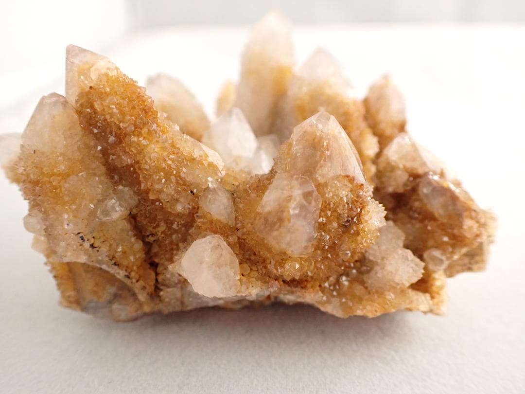 水晶　カクタスクォーツ　鉱物標本　南アフリカ産　クラスター 約154.5g