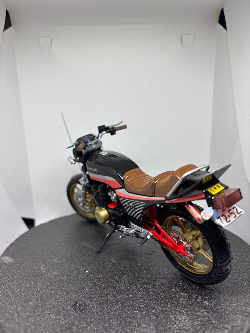 プラモデル完成品　アオシマ　カワサキ　Z400GP 1/12 旧車會　族車