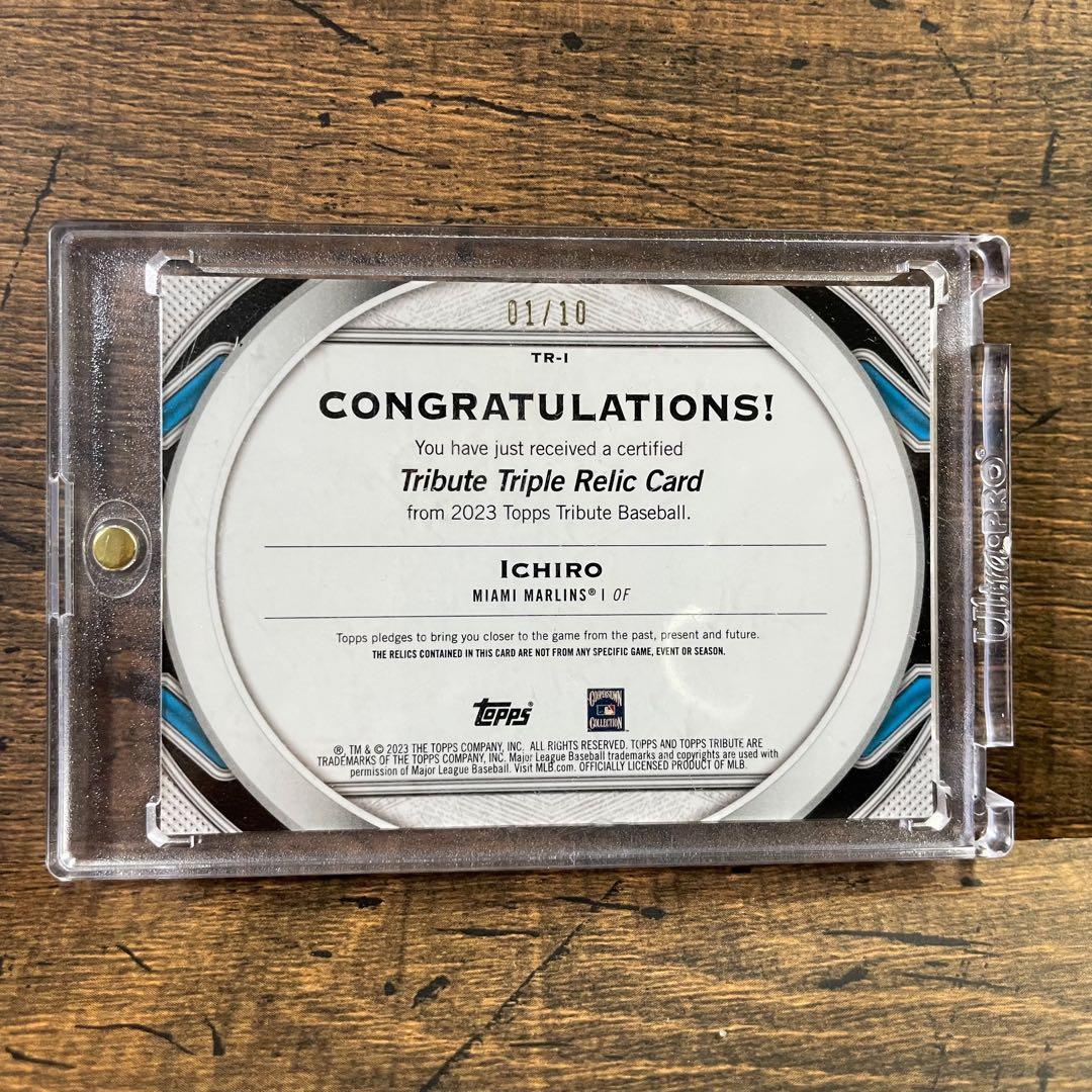 イチロー 世界10枚限定 1/10 ファーストナンバー トリプル レリック