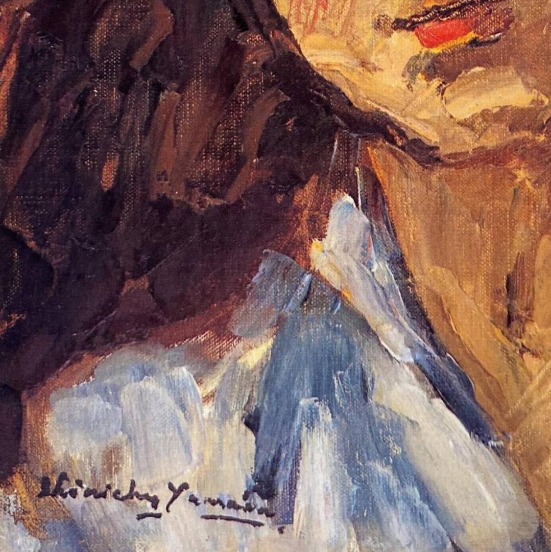 山田新一、【カロライナ】、希少な画集より、新品額装付、マット額装付き