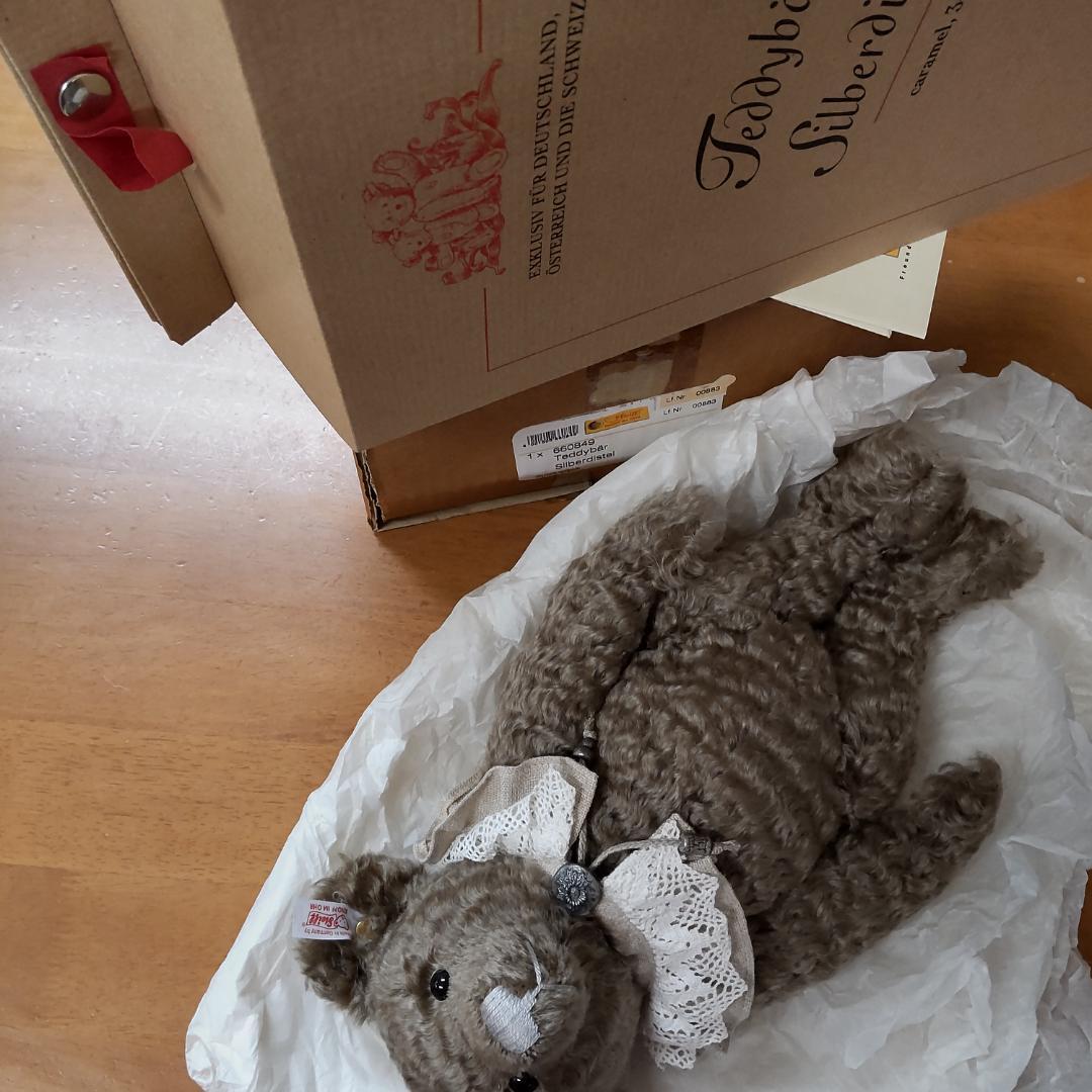 シュタイフ　テディベア　silberdistel　アンティーク風　ビンテージ調