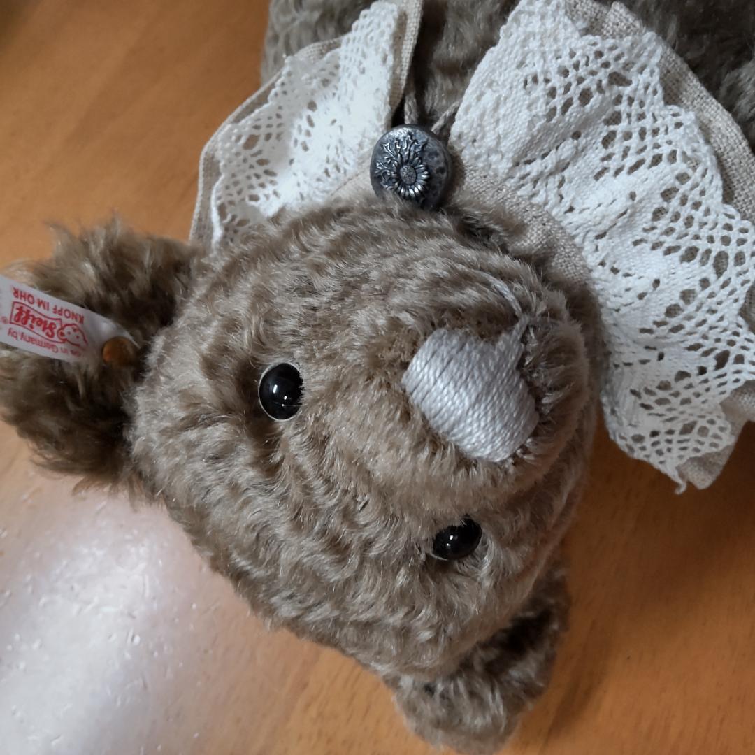 シュタイフ　テディベア　silberdistel　アンティーク風　ビンテージ調