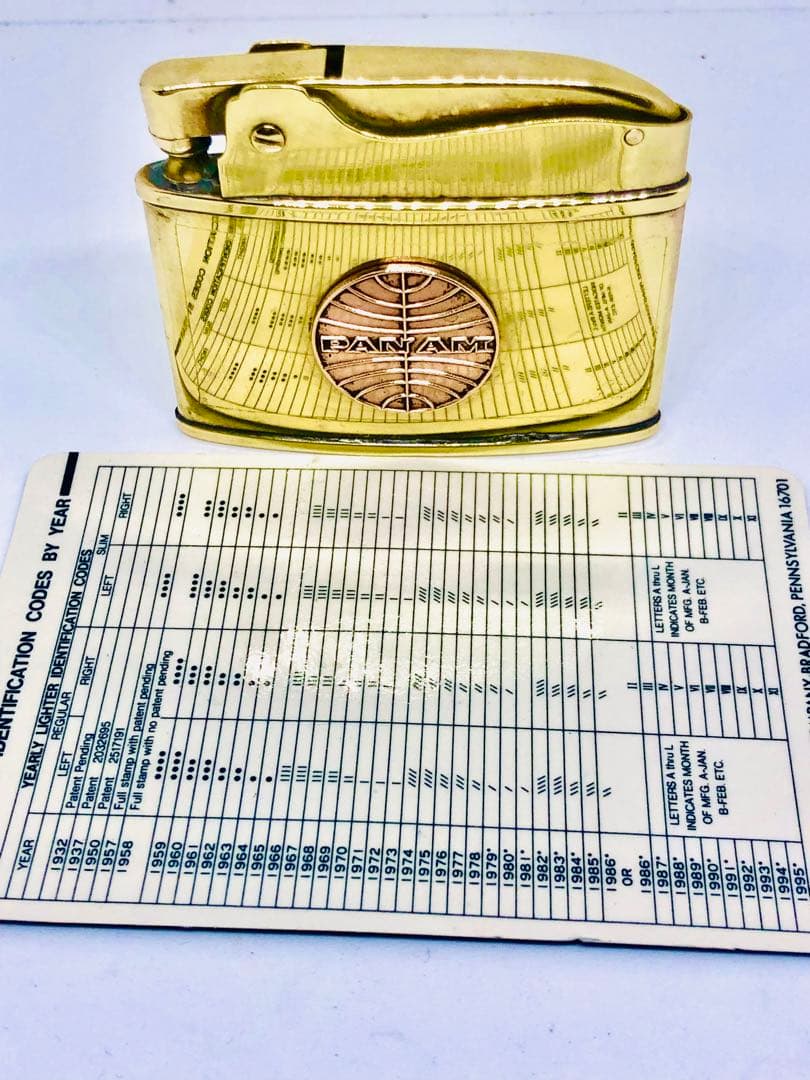 パンアメリカン航空✈︎ 40〜50sビンテージ未使用デッドストック＊真鍮ロカビリー