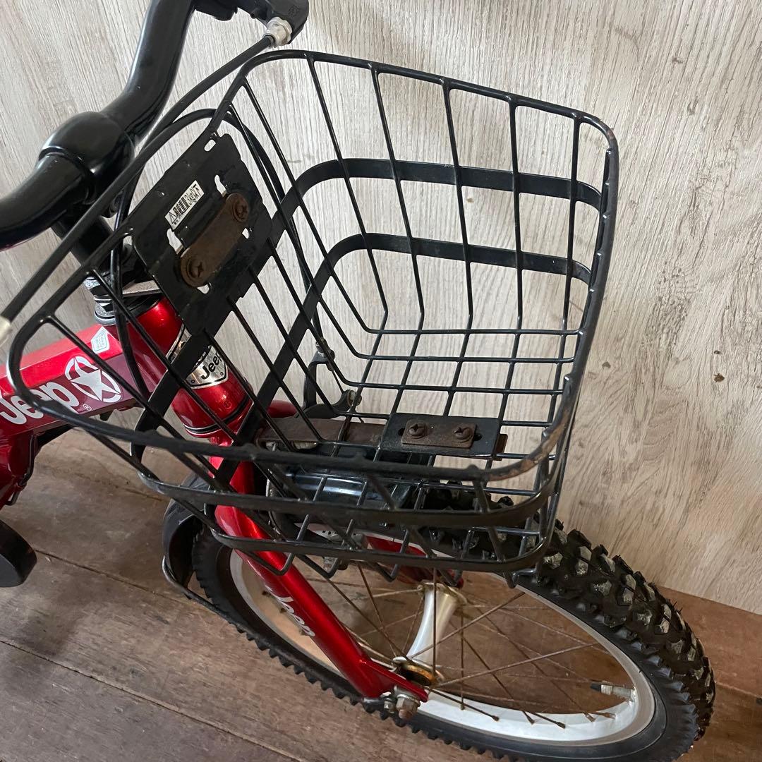 ジープ Jeep JE-18G 幼児用自転車 18インチ レッド ジュニア用