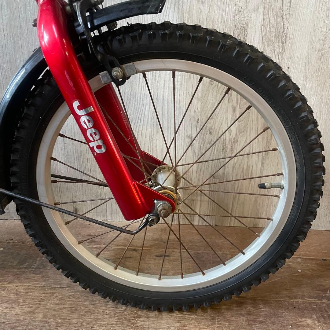 ジープ Jeep JE-18G 幼児用自転車 18インチ レッド ジュニア用