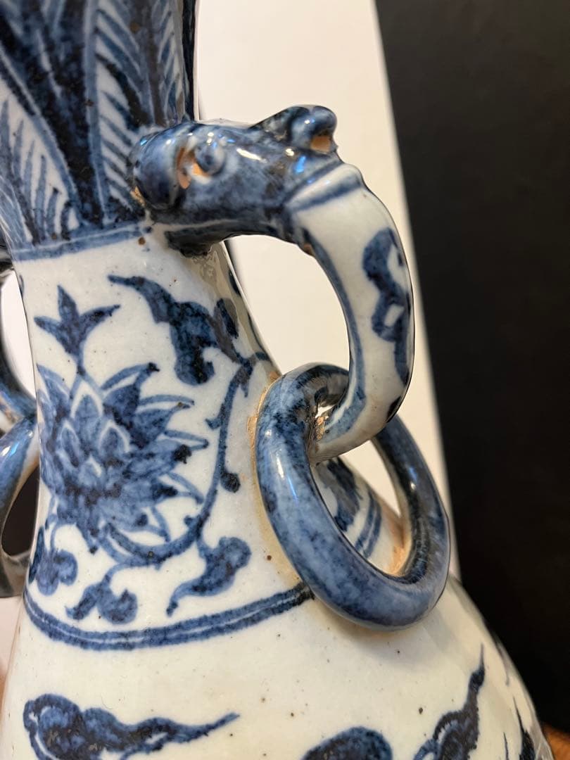 中国アンティーク花瓶　大ぶり