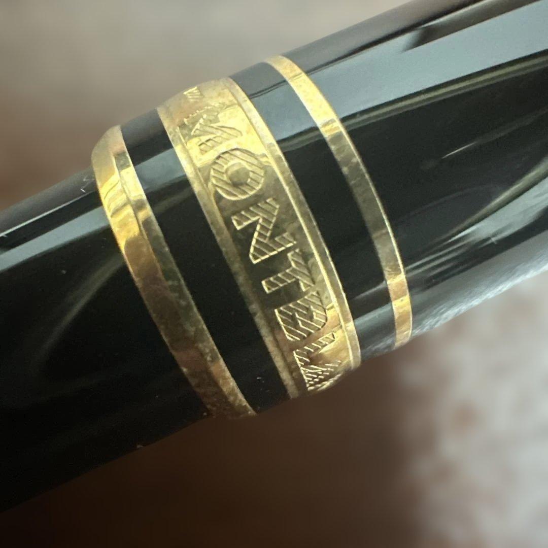 ★良品★モンブラン164Gクラシック黒金ボールペン ケース付