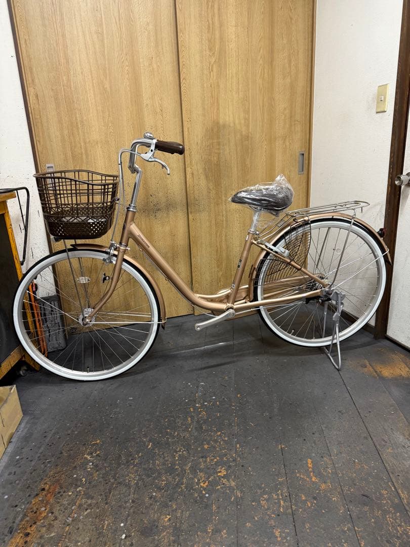 新車　ブリヂストン　アルミーユ　アルミフレーム　26インチ　LEDオートライト