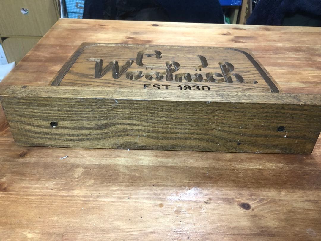 woolrich ウールリッチ　置物　看板　什器　　　vintage インテリア