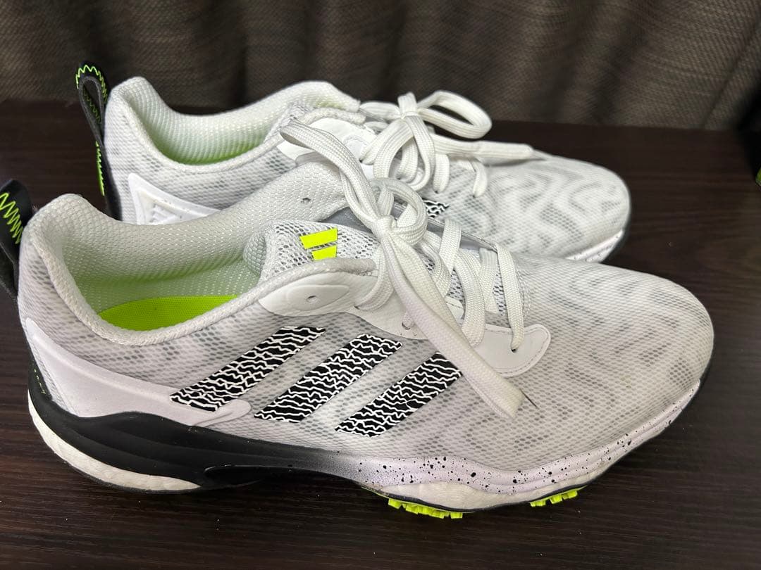 adidas Boost ゴルフシューズ ホワイト/グレー