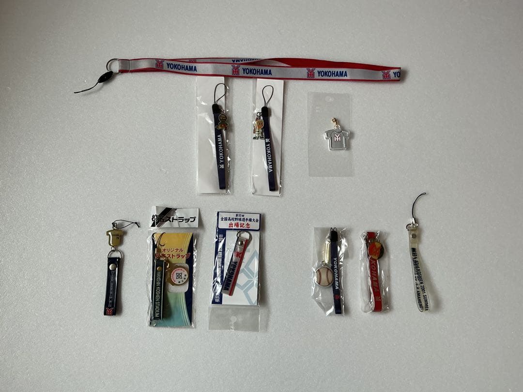 横浜高校甲子園出場記念グッズ6点＋横浜高校関連グッズ4点