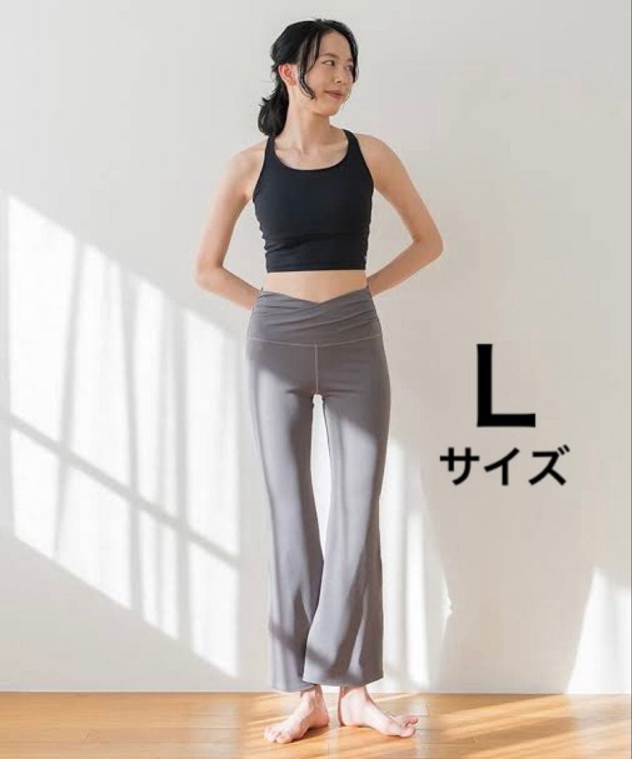 【SUKALA】　ベーシックフレアパンツ Ｌサイズ グレー