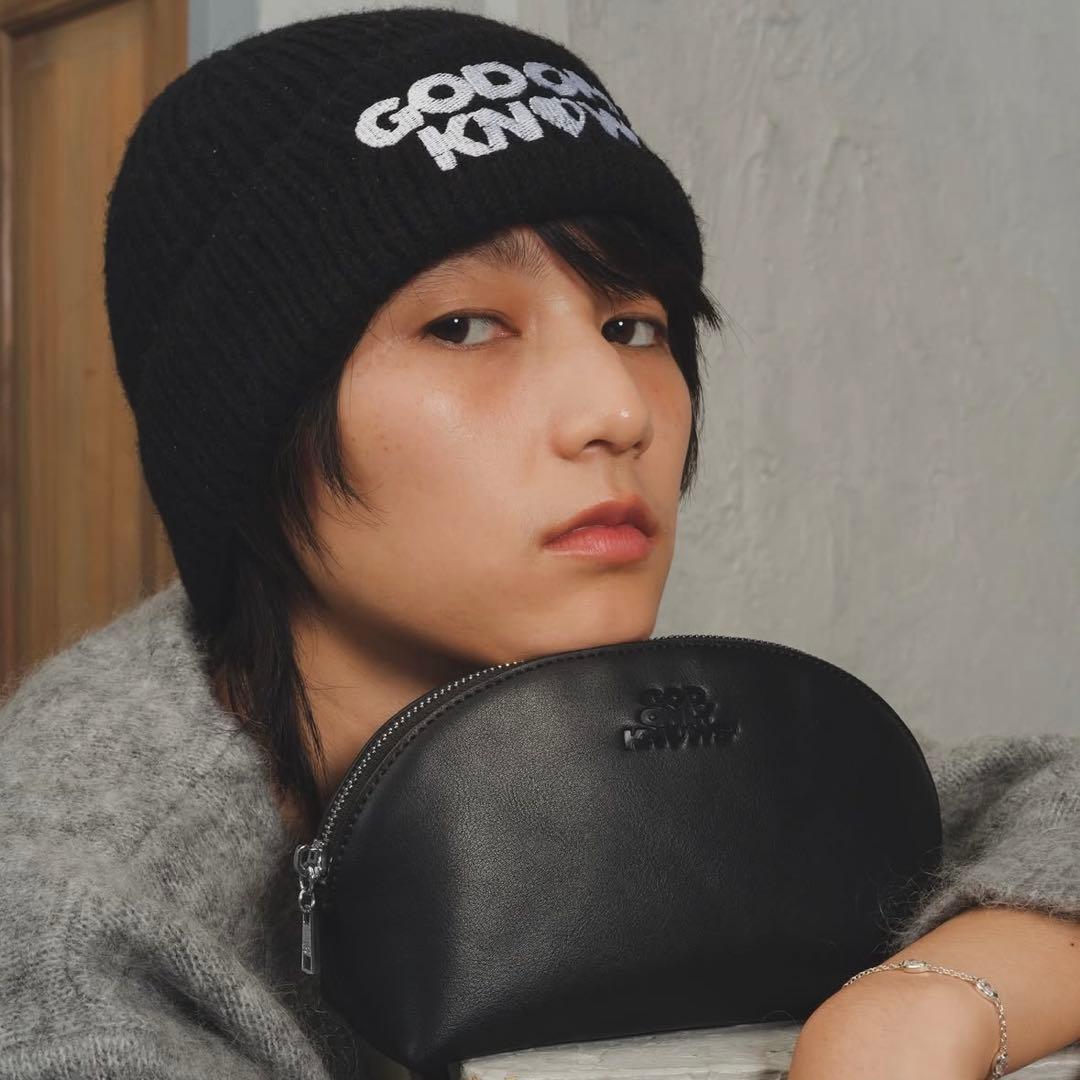 岩田剛典GOD ONLY KNOWS♡ ニット帽　黒　ブラック