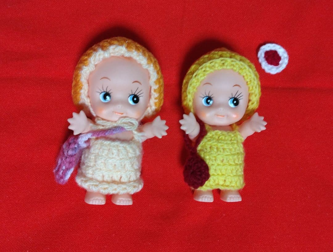 値下げ　新品　日本製　キューピー人形　洋服手編み　15cm   まとめ売り