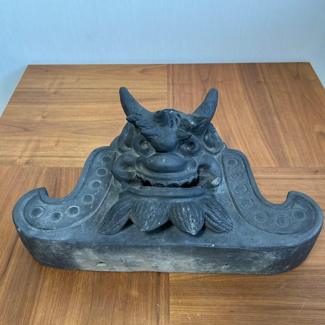 鬼瓦　堤焼　古瓦
