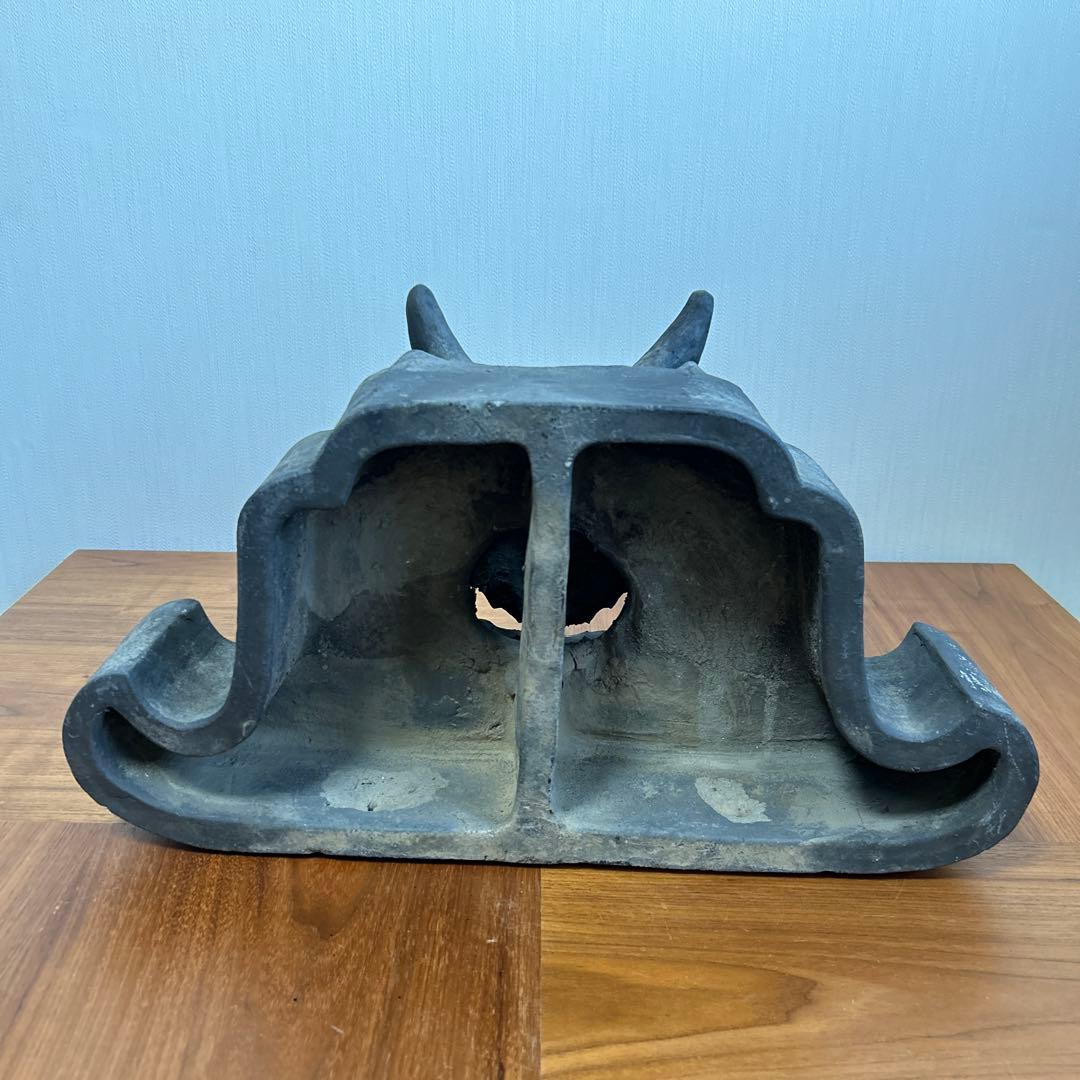 鬼瓦　堤焼　古瓦