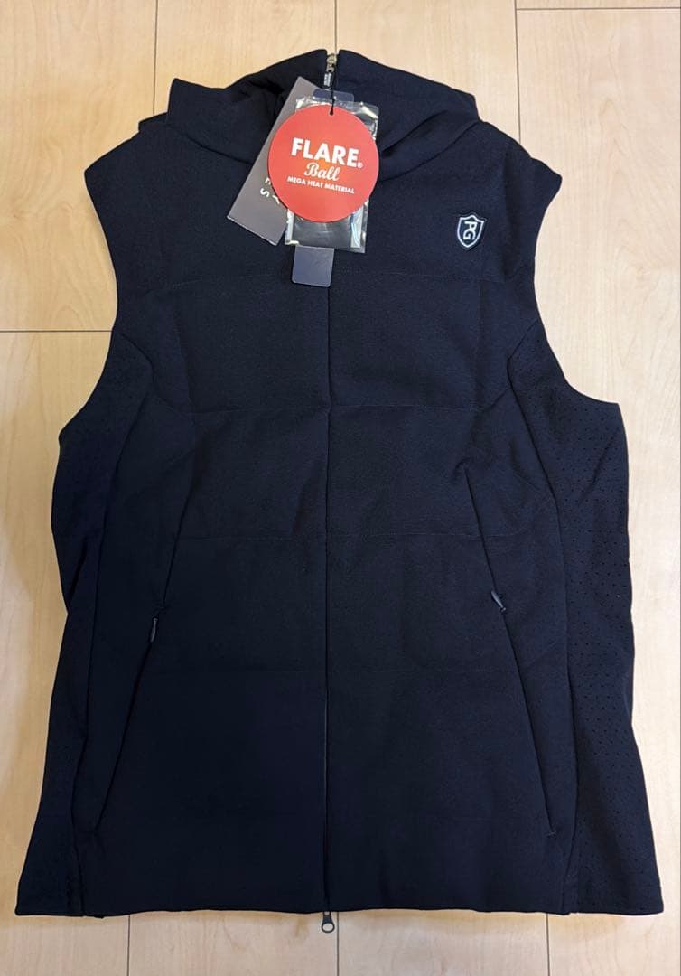 【新品・未使用】パーリーゲイツレディース ダウンベスト　フード付き　ネイビー