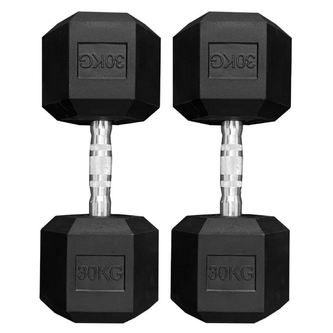 美品　六角 30kg 2個 セット　ヘキサゴンダンベル 合計60kg 大阪　北摂