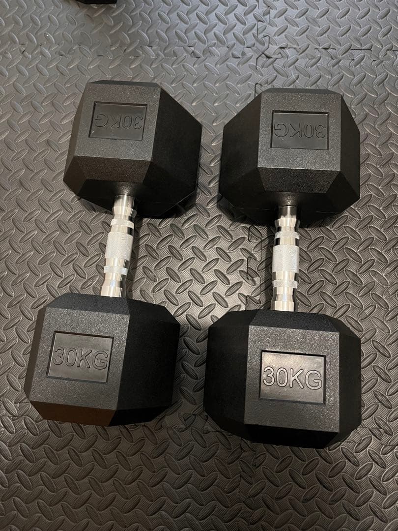 美品　六角 30kg 2個 セット　ヘキサゴンダンベル 合計60kg 大阪　北摂