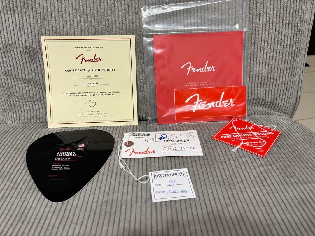 美品 2022年製 FenderUSA Performer Telecaster