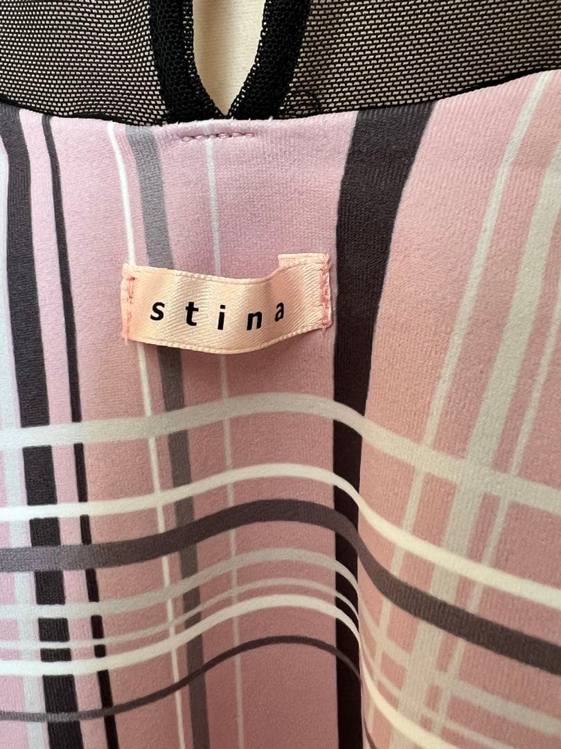 stina チェック柄 バレエレオタード