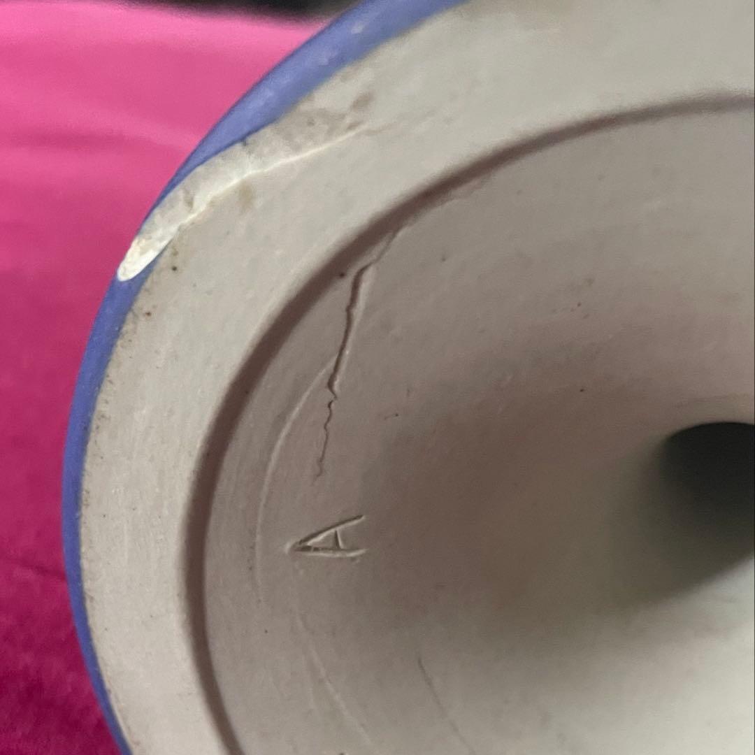 アンティークウエッジウッドジャスパーウェアキャンドルスタンド