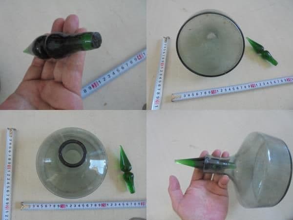 AKa6878　ガラス瓶　容器　当時物　珍品