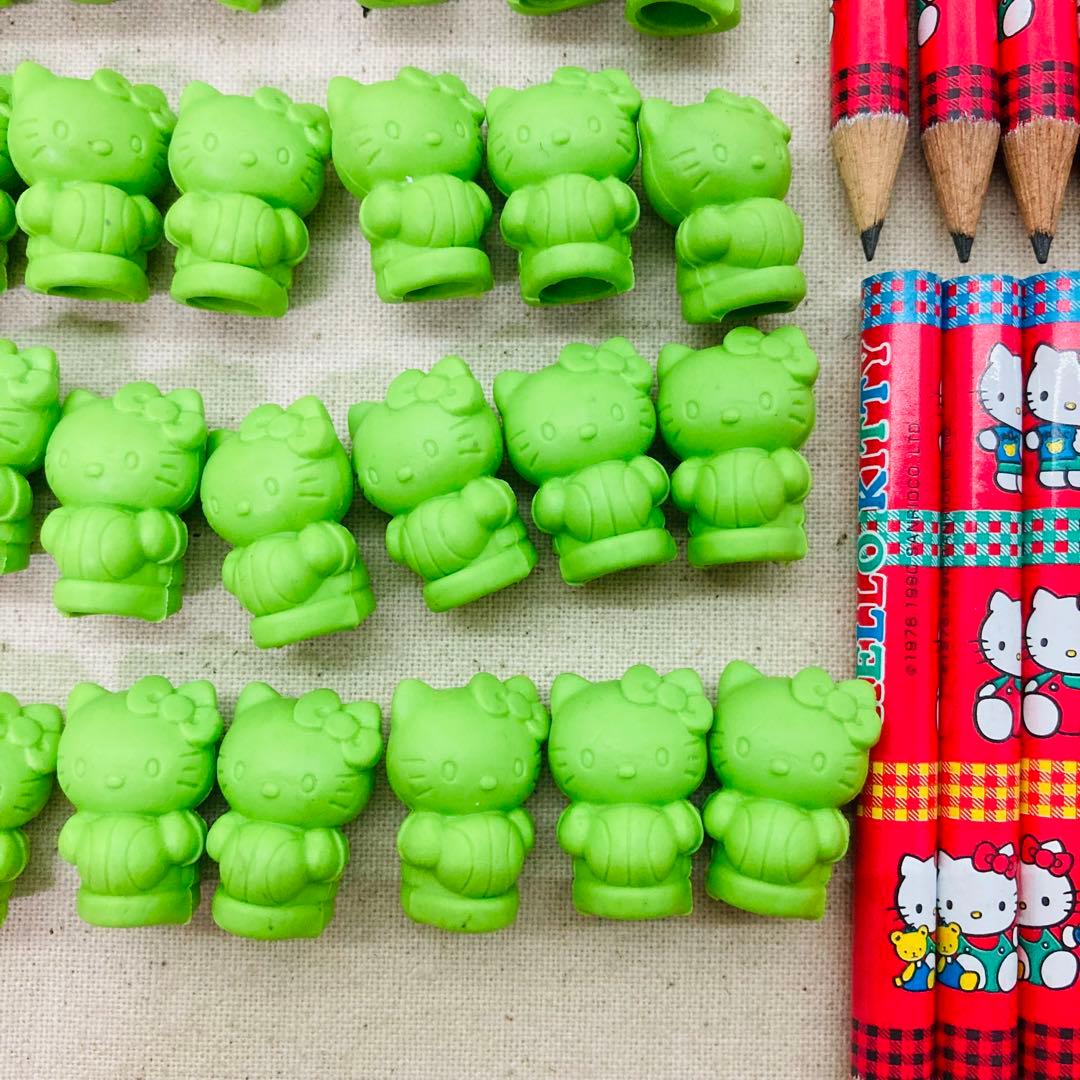【大量まとめ】SANRIO　サンリオ　ハローキティ　鉛筆　消しゴム キャップ