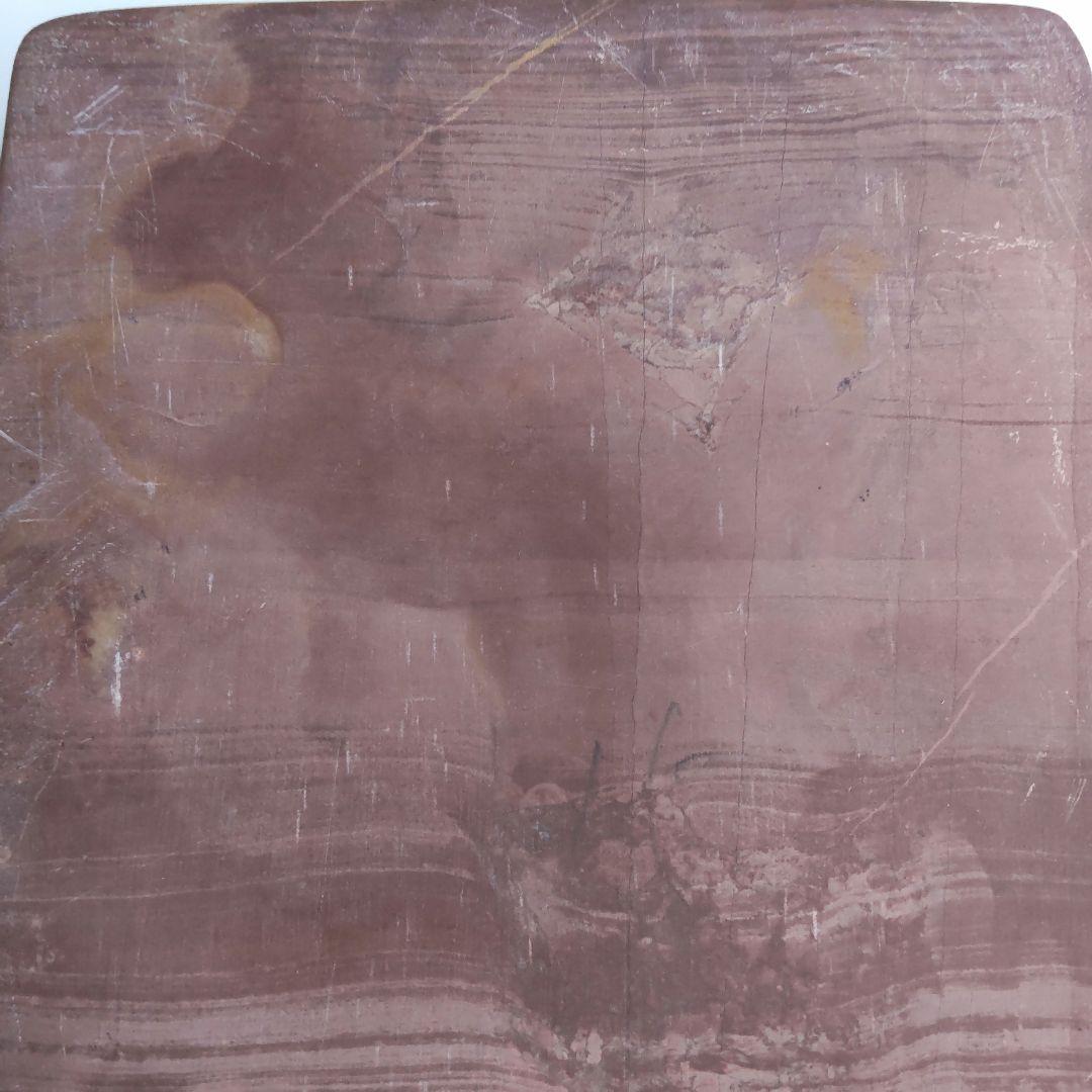 硯　端渓硯(紅絲石) 中国　唐木箱付き