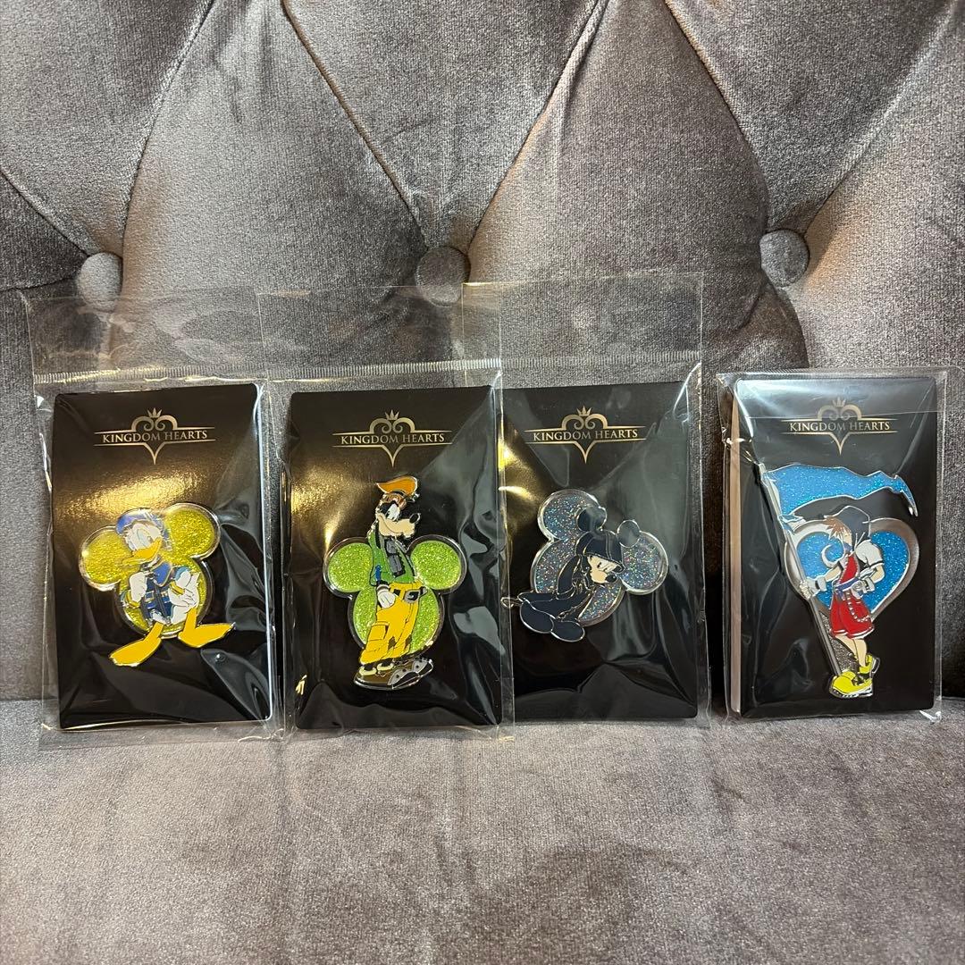 KINGDOM HEARTS キングダムハーツ ピンズ ピンバッジ 4種類セット